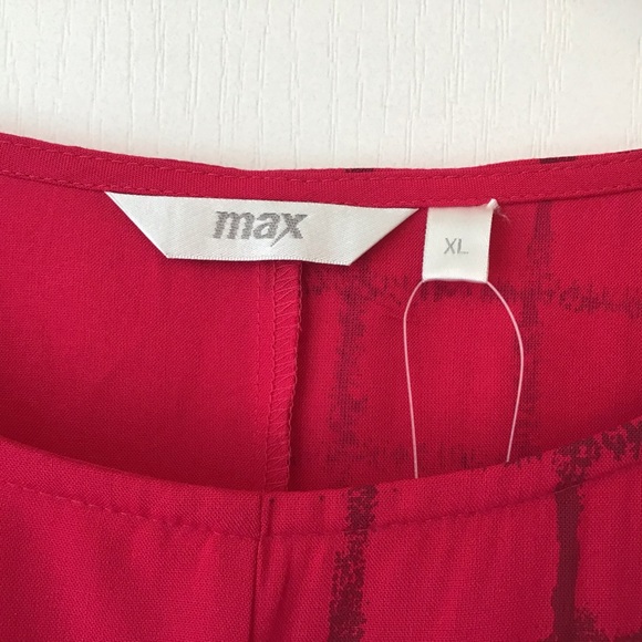 Max Pink with Grey 100% Rayon Kurta, XL - Picture 12 of 16